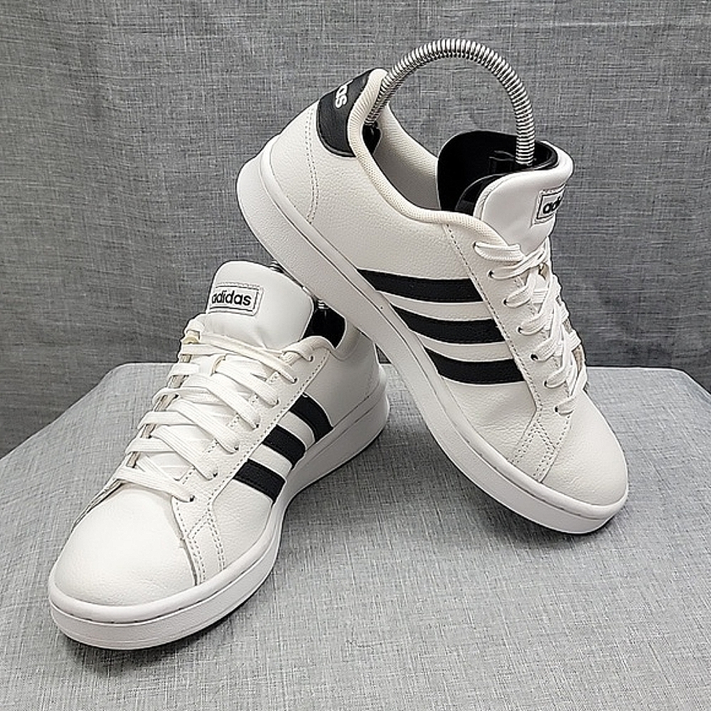 Adidas grand court men's white black F36392 casual sneaker SZ 6
